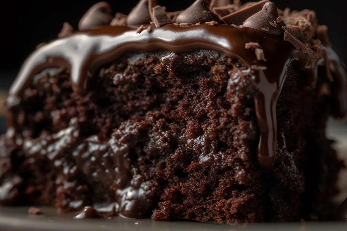 Bolo de Chocolate Cremoso Calda de Brigadeiro
